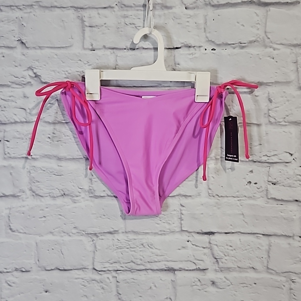 Side tie v cut bikini bottoms